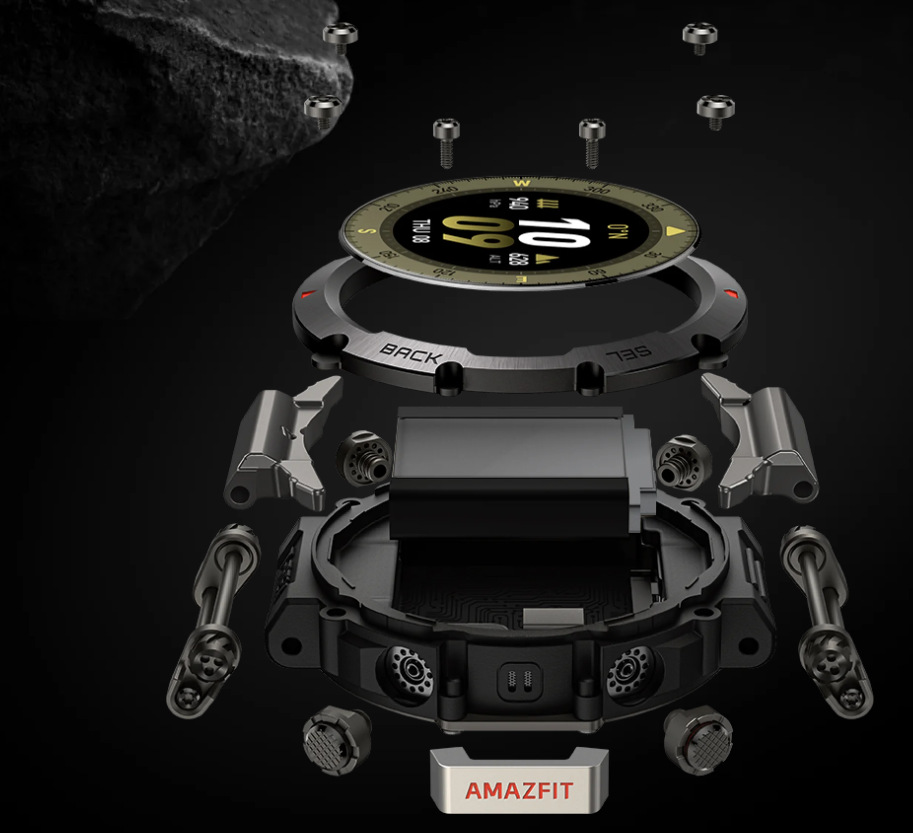 Chytré hodinky Amazfit T-Rex Ultra černé