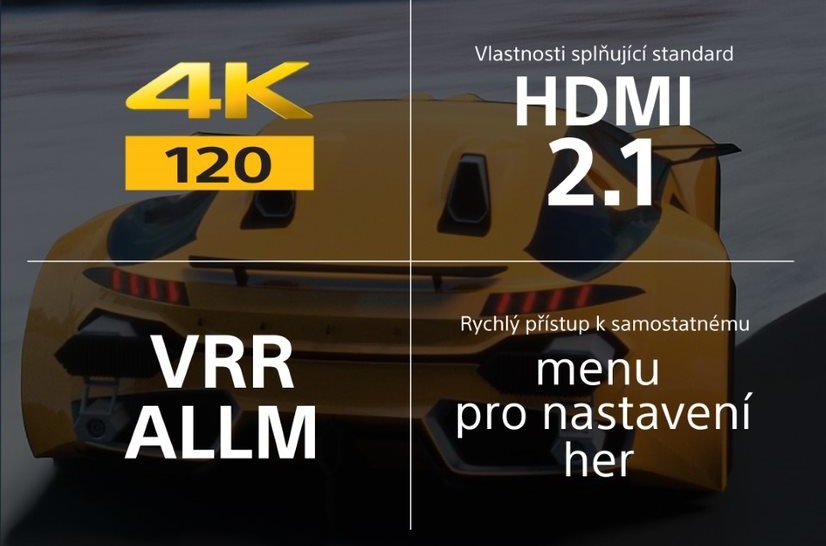 Televize Sony XR-55A95L Televize Sony 4K, HDMI 2.1, podpora VRR
