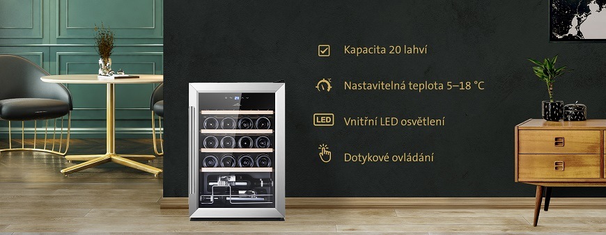 Vinotéka ETA 953190010GN černá Vinotéka ETA953190010GN, funkce