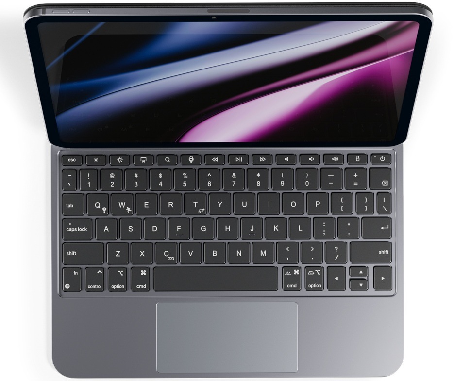 Pouzdro na tablet s klávesnicí Epico UltraBoard na Apple iPad Pro 11" (2018/2020/2021/2022)/Air 10.9"/10.9" (M1)/Air 11" (M2)/Air 11" (M3) - CZ černé EPO57811101300018_03