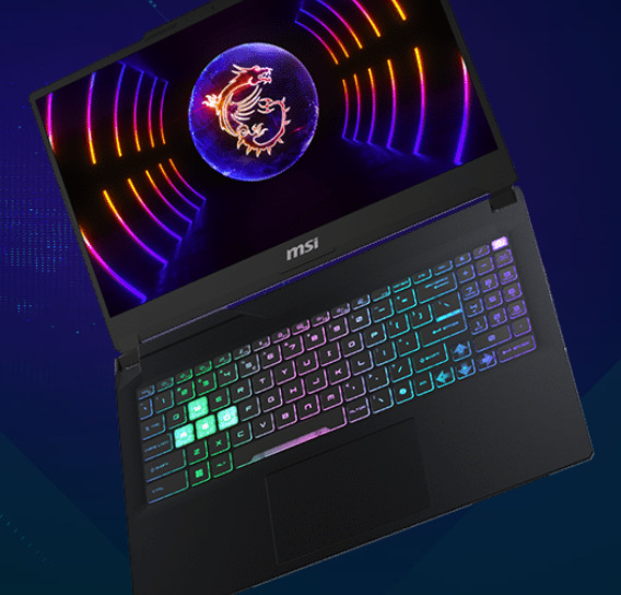 U MSI Cyborg 15 A13V si zamilujete také RGB klávesnici