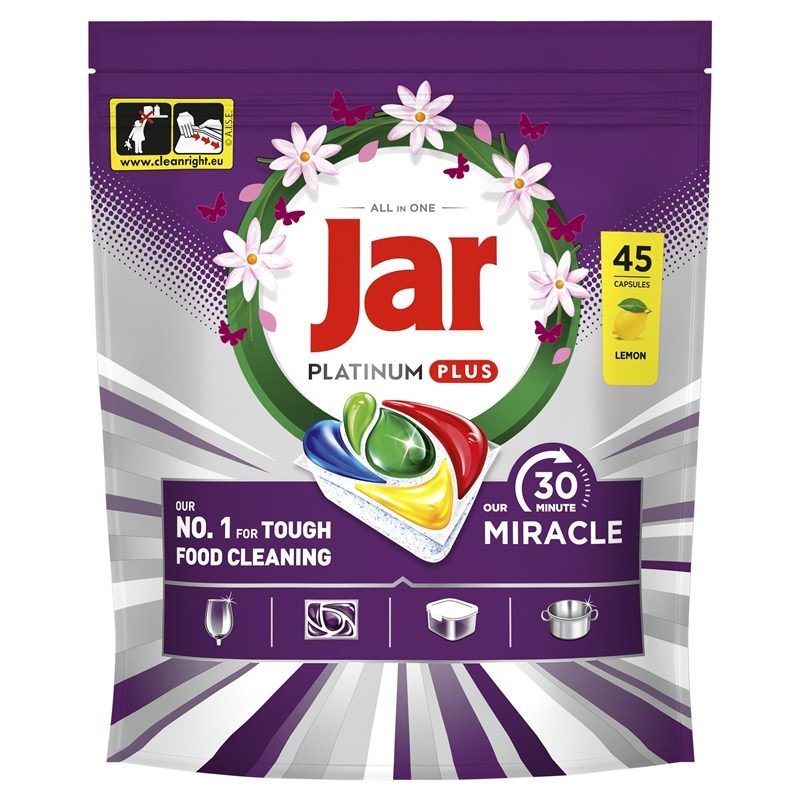 Kapsle do myčky Jar Platinum Plus 30 Minute Miracle (45 ks) Jar Platinum Plus 30 Minute Miracle (45 ks)