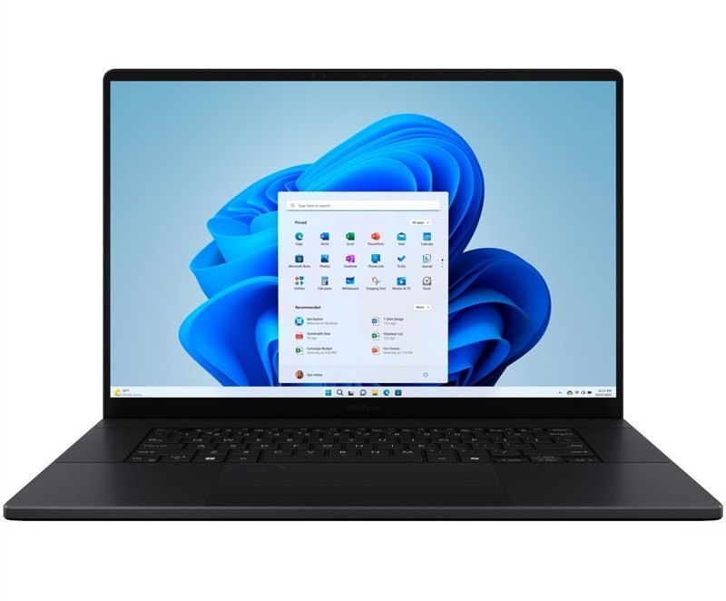 Notebook Asus ProArt P16 (H7606-OLED121X), černá barva.
