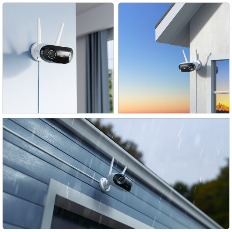 IP kamera Reolink Elite Series W740-A Wi-Fi bílá IP kamera Reolink Elite Series W740-A Wi-Fi instalovaná v interiéru i exteriéru