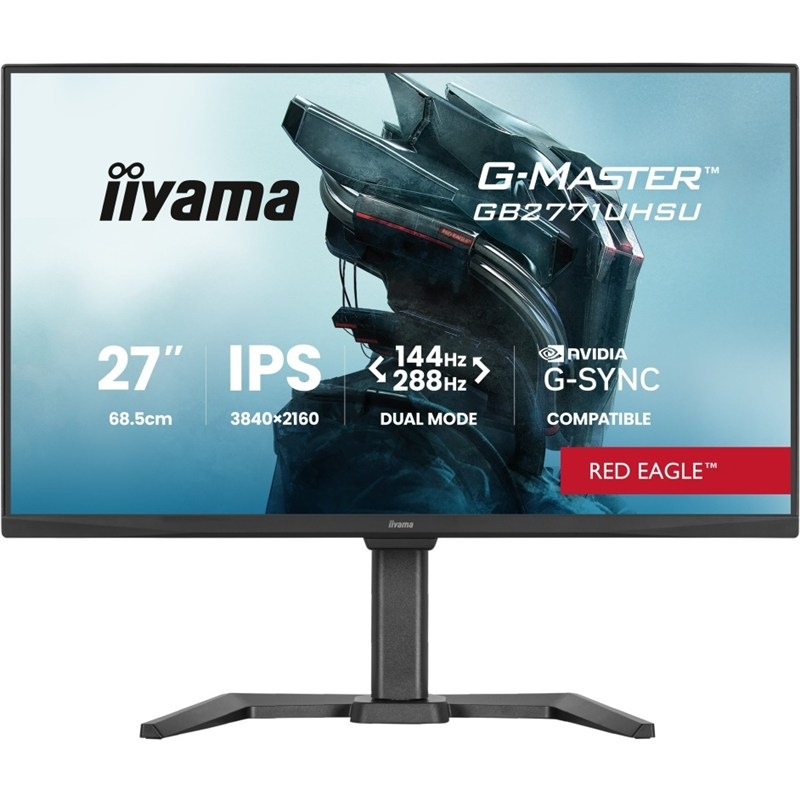 Herní monitor IIYAMA G-Master GB2771UHSU-B1 27",LED podsvícení, IPS panel, 0.8ms, 1500: 1, 450cd/m2, 3840 × 2160, - černý