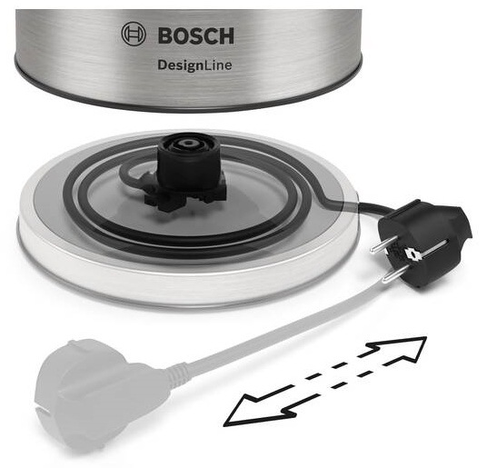 Rychlovarná konvice Bosch DesignLine TWK5P480 černá/nerez Rychlovarná konvice Bosch DesignLine TWK5P480 černá/nerez