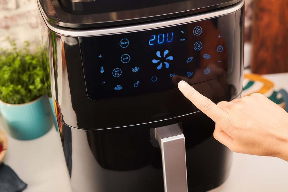 Fritéza horkovzdušná Tefal FW201815 Easy Fry & Steam 3v1 černá Tefal FW201815 Easy Fry Grill & Steam