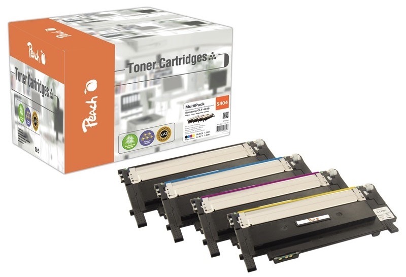 Toner Peach Samsung CLT404S MultiPac, 1500/3x1000 stran vícebarevný