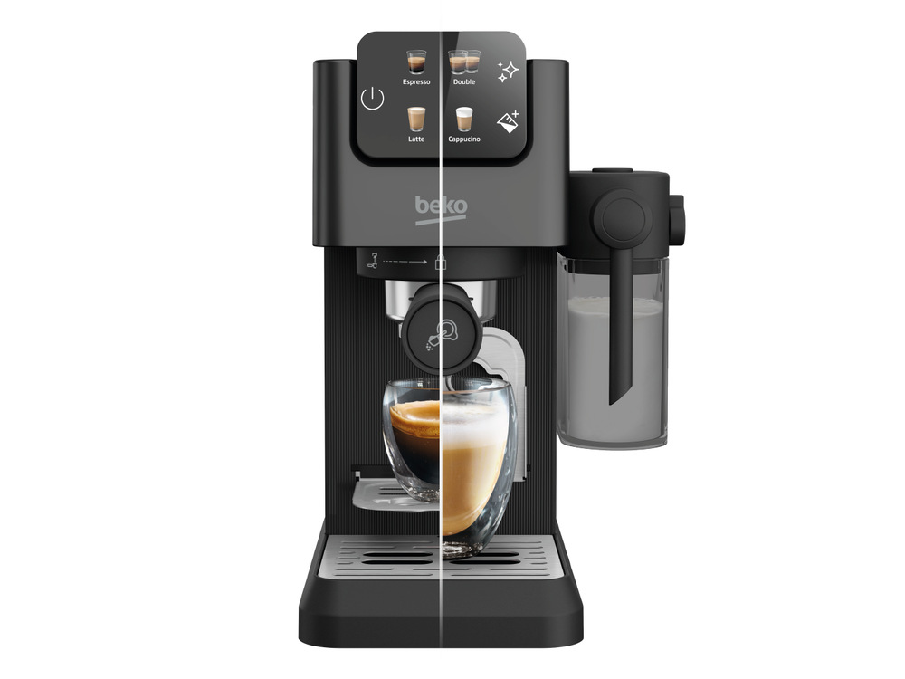 Pákový kávovar Beko Caffe experto CEP5464DX černý Pákový kávovar Beko CEP5464DX