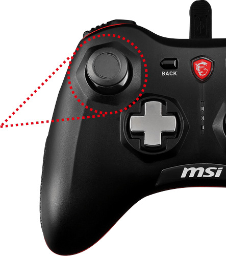 Gamepad MSI Force GC20, drátový, pro PC, PS3, Android černý Gamepad MSI Force GC20, drátový, pro PC, PS3, Android černý
