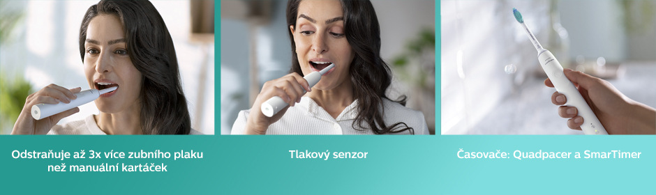 Set zubních kartáčků Philips Sonicare 3100 HX3675/13 bílý