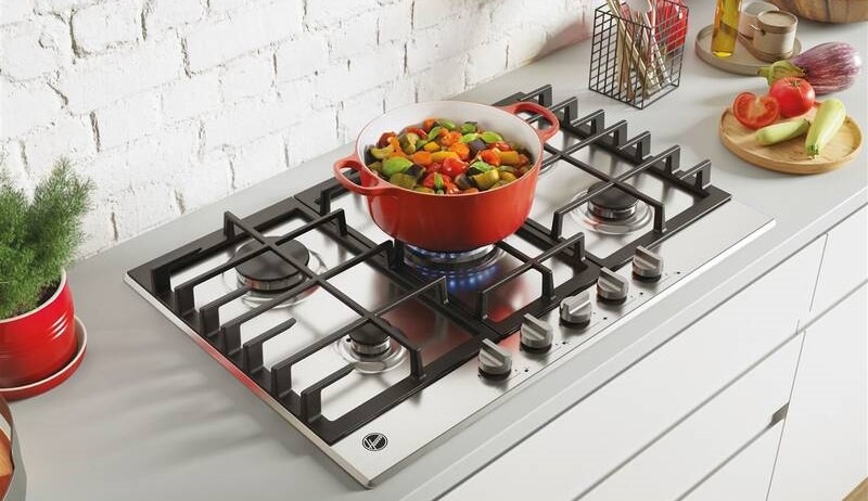 Plynová varná deska Hoover H-HOB 300 GAS HHG75WK3X - 75 cm nerez Plynová varná deska Hoover H-HOB 300 GAS HHG75WK3X - 75 cm nerez