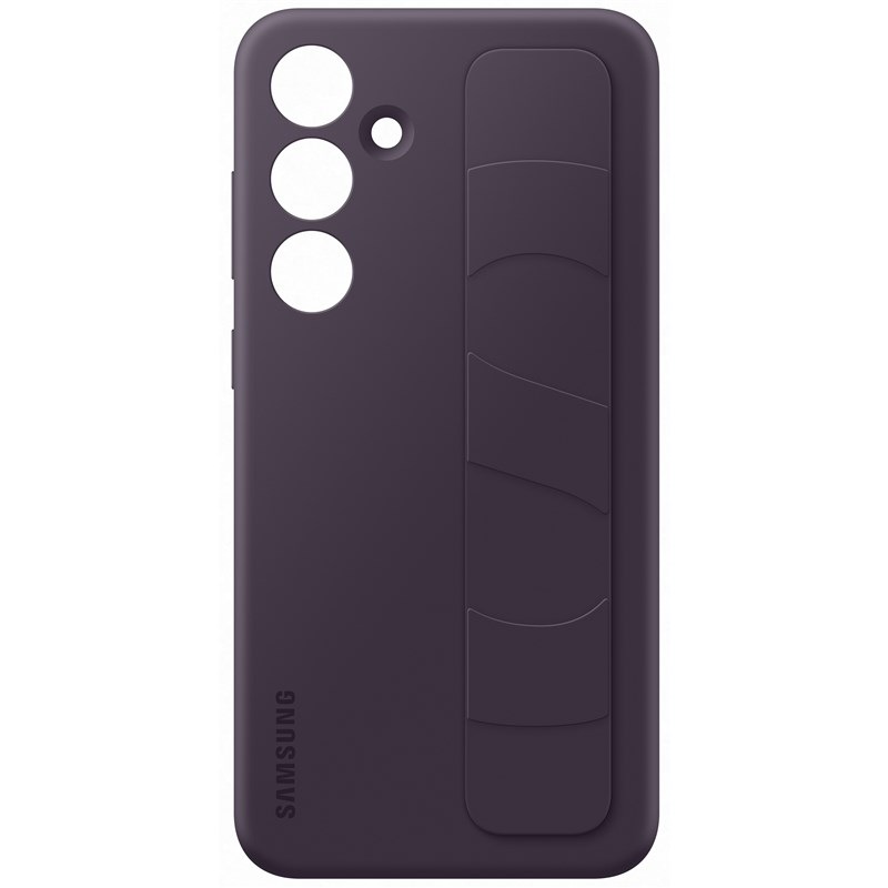Kryt na mobil Samsung Silicone Grip s poutkem na Galaxy S24+ fialový