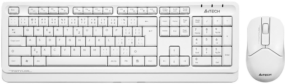 Klávesnice s myší A4Tech FG1012 bílá Klávesnice s myší A4Tech FG1012 - bílá