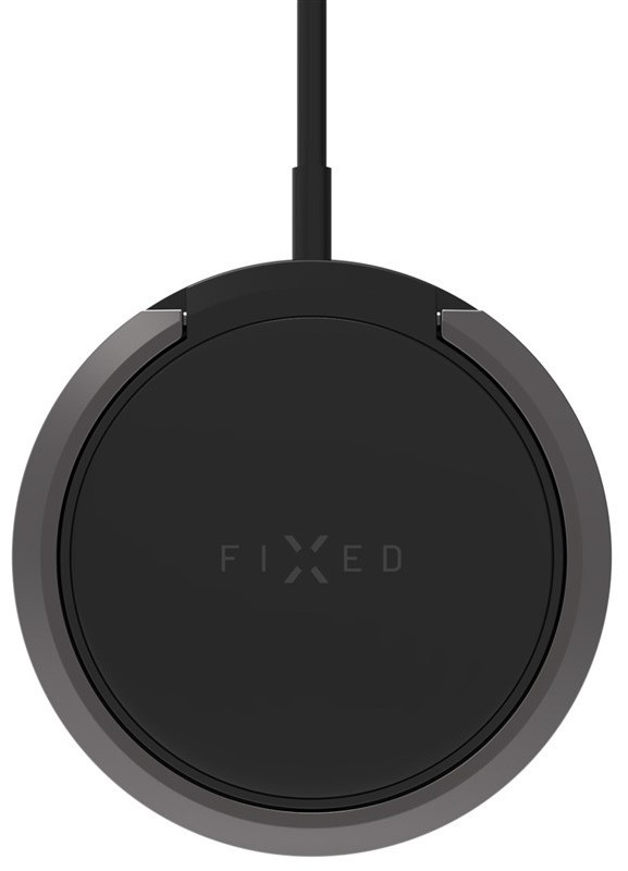 Bezdrátová nabíječka FIXED MagPad s MagSafe a stojánkem, 15W černá