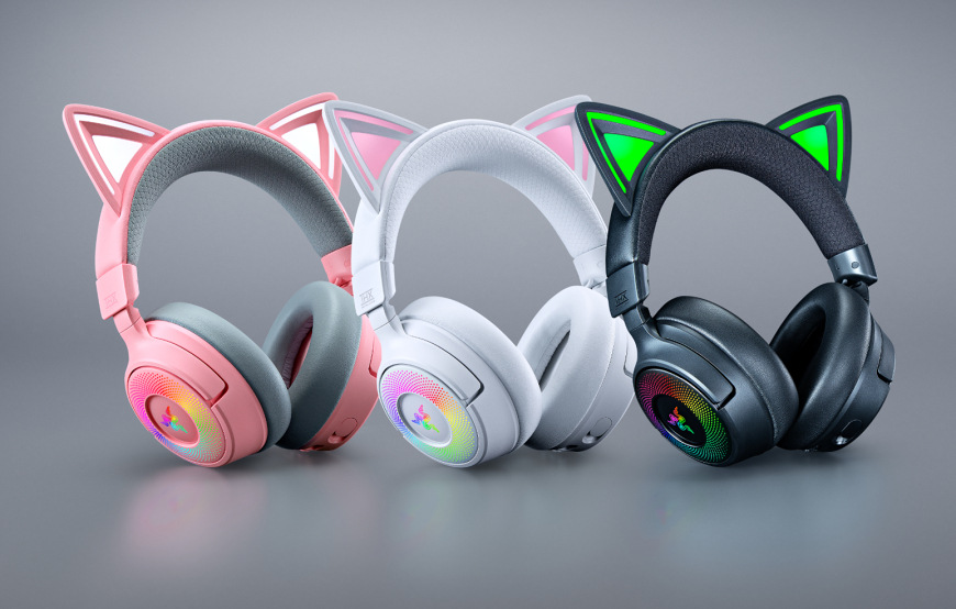Headset Razer Kraken Kitty V3 Pro růžový
