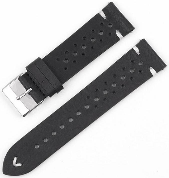Řemínek RhinoTech univerzální Genuine Leather Quick Release 22mm černý