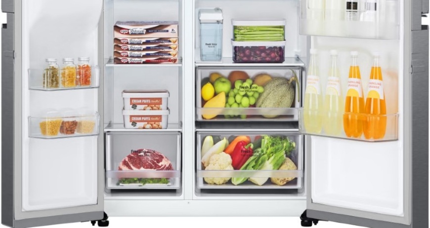 Americká lednice LG GSLV31DSXE grafitová LG GSLV31DSXE