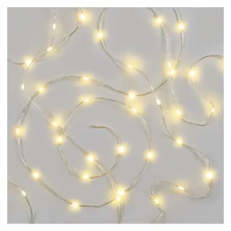 Vánoční osvětlení EMOS 120 LED drop řetěz, 12 m, venkovní i vnitřní, teplá bílá, časovač