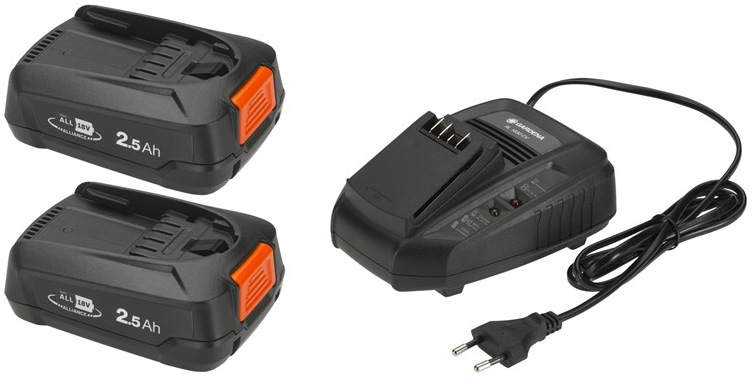 Set Gardena P4A QC+2x2,5Ah akumulátor+nabíječka