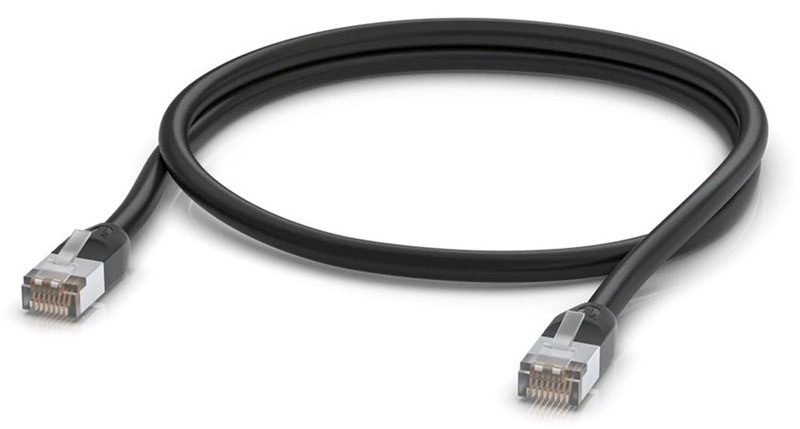 Kabel Ubiquiti Patch STP, Cat.5e, 1m černý
