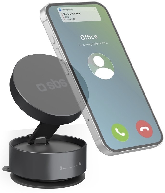 Držák na mobil SBS s podporou MagSafe, černá barva