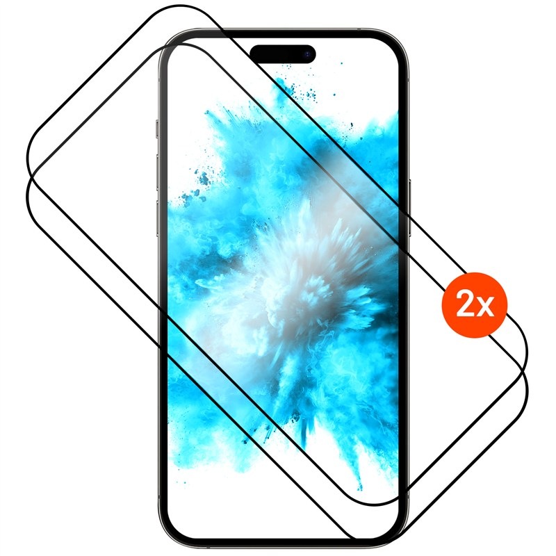Tvrzené sklo FIXED Full-Cover s aplikátorem na Apple iPhone 17 (2 ks) - černé