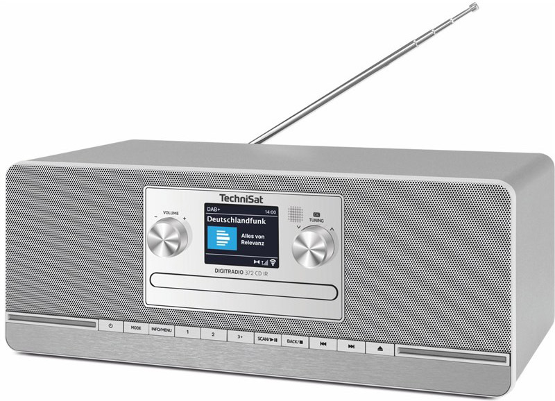 Internetové rádio s DAB+/CD TechniSat DIGITRADIO 372 CD IR, šedostříbrné