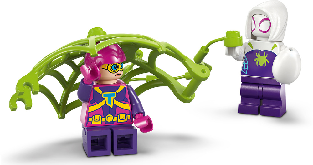 Stavebnice LEGO® Marvel Spidey a jeho úžasní přátelé 11200 Spidey, Gobby a raptoří bitva na základně na stromě Mapa, diamanty, pavučina a další doplňky dávají dětem prostor vymýšlet vlastní mise, příběhy a herní scénáře.