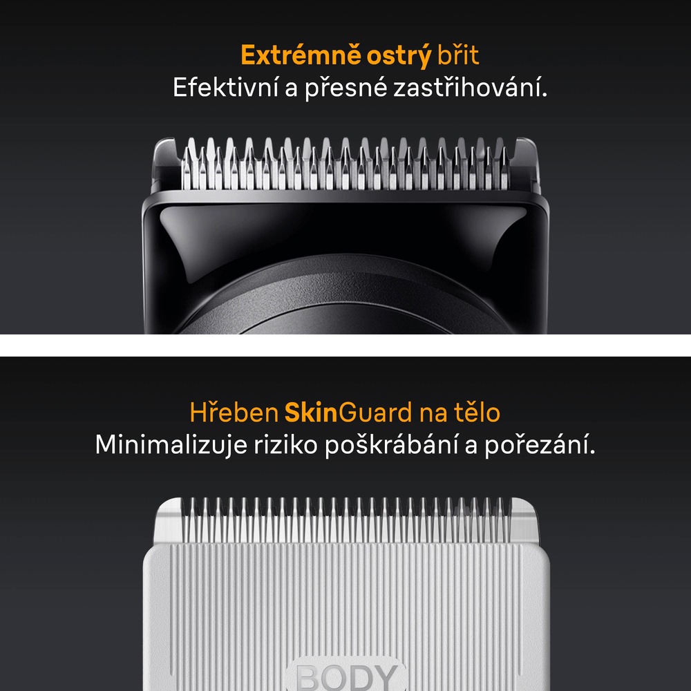 Zastřihovač multifunkční Braun Series 3 AIO3540 šedý Zastřihovač multifunkční Braun Series 3 AIO3540 šedý