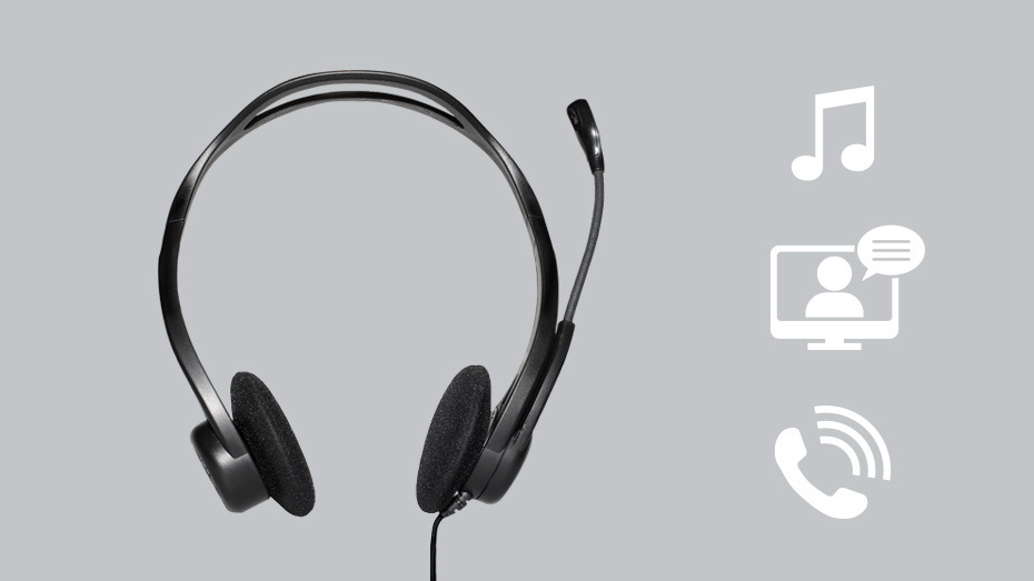 Headset Logitech 960 USB černý