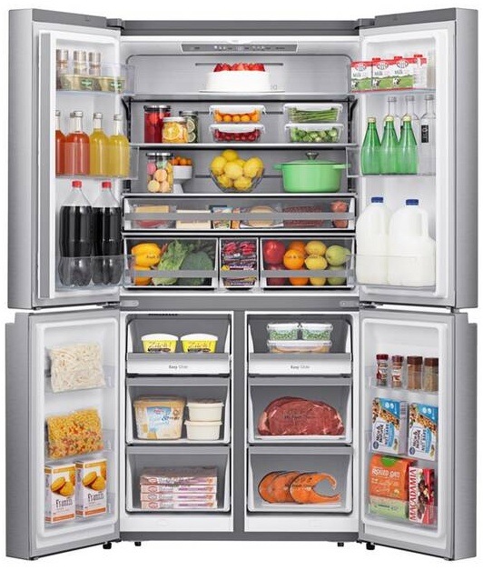 Americká lednice Hisense RQ758N4SAIE nerez Americká chladnička s mrazničkou Hisense RQ758N4SAIE, stříbrná, SuperFreeze, SuperCool