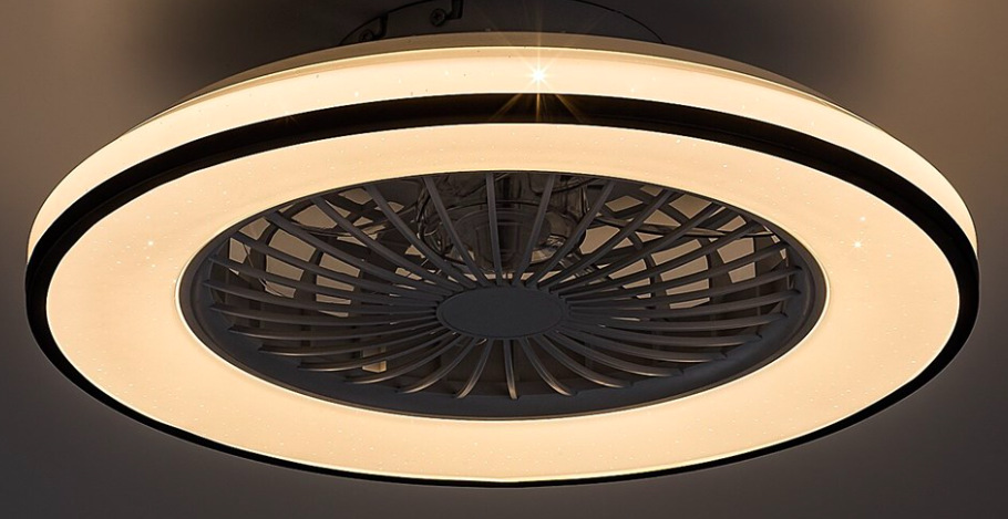Stropní svítidlo Rabalux Dalfon2, s ventilátorem černé/bílé Stropní svítidlo Rabalux Dalfon2, s ventilátorem - černé/bílé