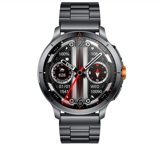 Chytré hodinky ARMODD Silentwatch 8 Pro GPS s kovovým řemínkem + silikonový řemínek titanové