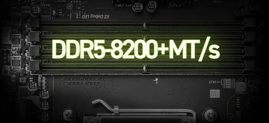 Sloty DDR5 s podporou až 8200+ MT/s