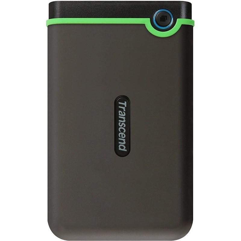 Externí pevný disk 2,5" Transcend StoreJet 25M3C 4TB, USB-C (3.1 Gen 1) šedý/zelený