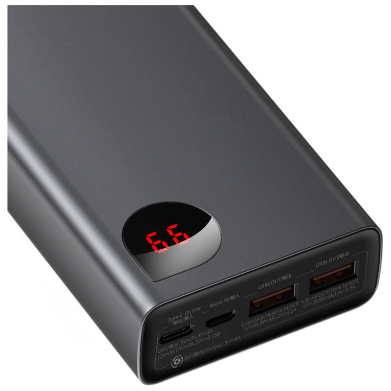 Powerbanka Baseus Adaman Metal 20 000 mAh, 65 W černá Baseus Adaman Metal 20 000mAh