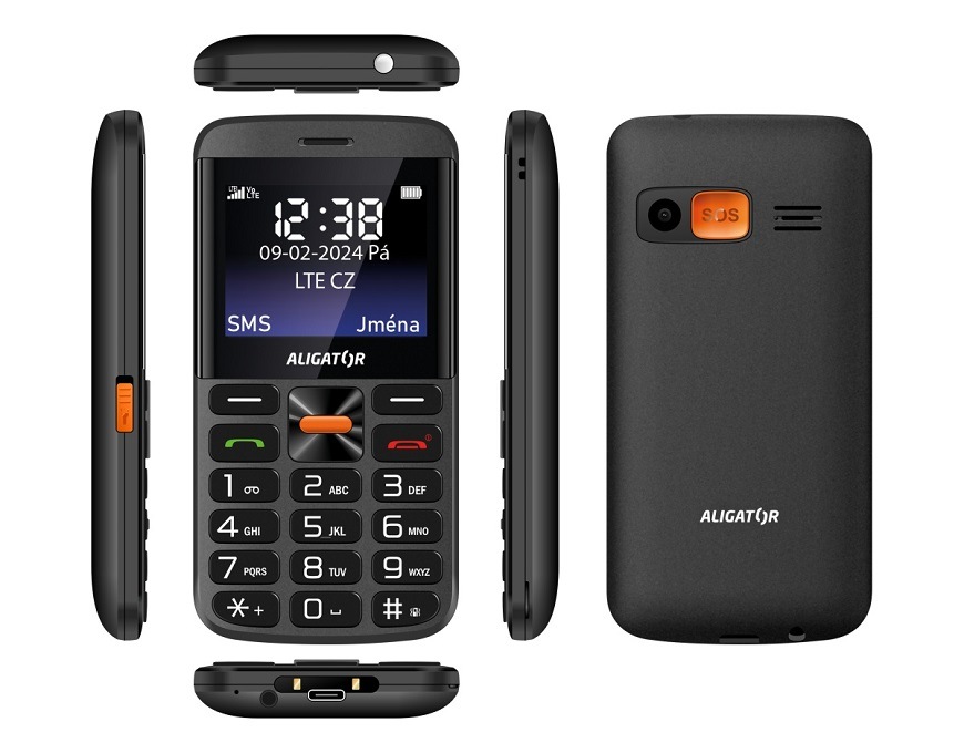 Mobilní telefon Aligator A910 4G Senior černý Mobilní telefon Aligator A910 4G Senior černý