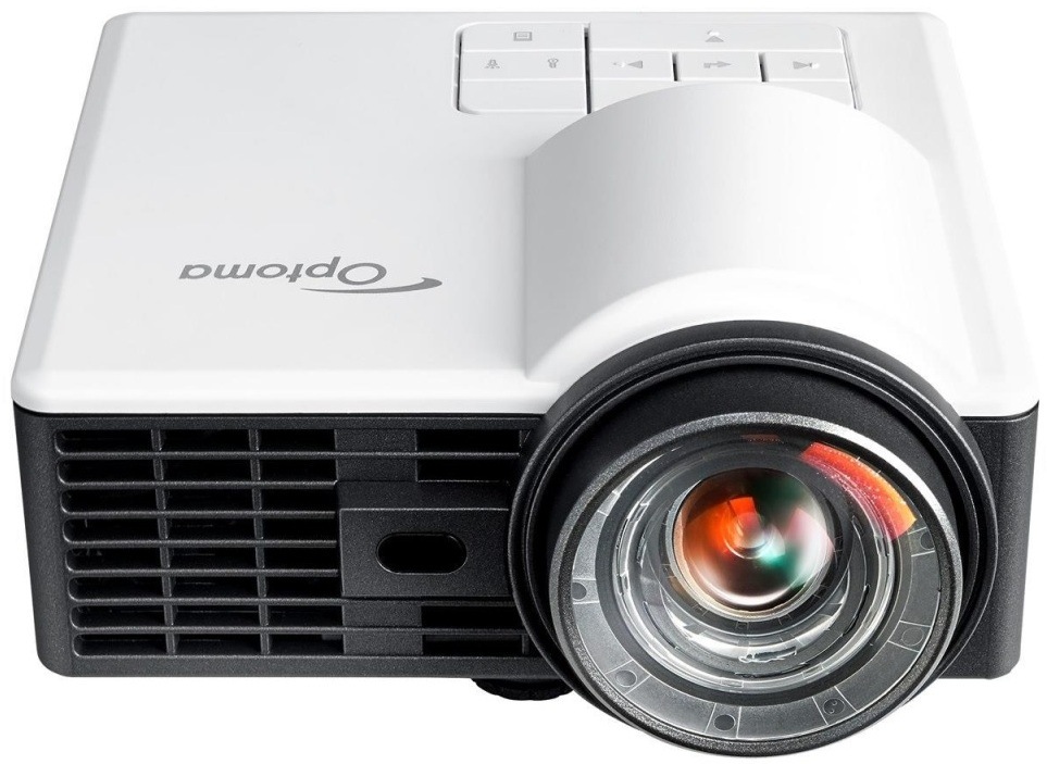Projektor Optoma ML1050STi bílý Projektor Optoma ML1050STi DLP z přední strany je lehce natočený dolů