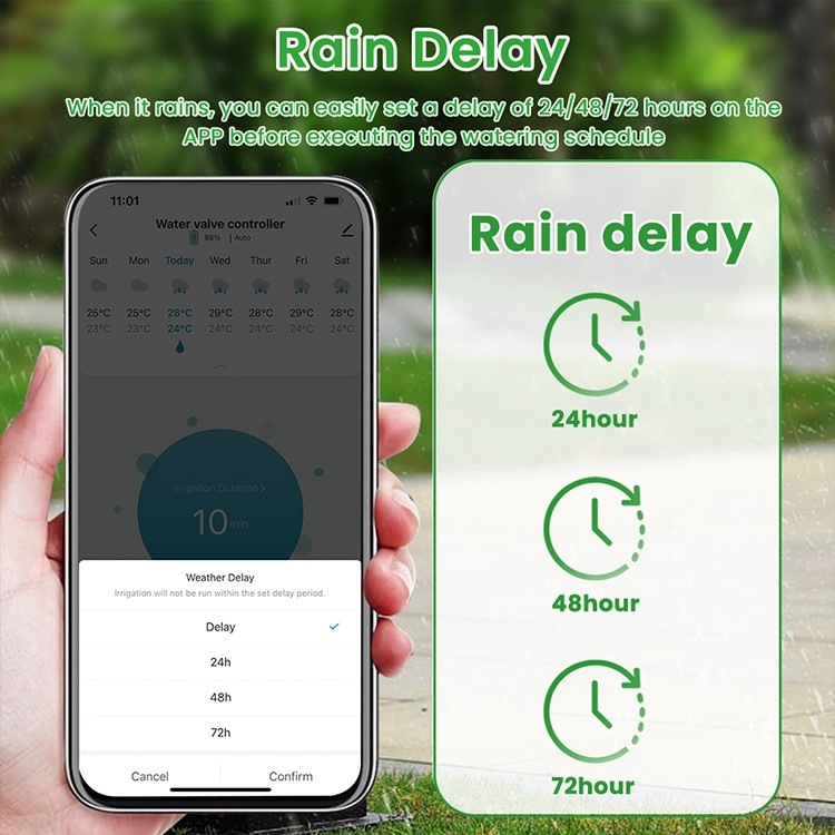 Zavlažovací hodiny IMMAX NEO LITE SMART lze ovládat pomocí mobilní aplikace a hlasovými asistenty 