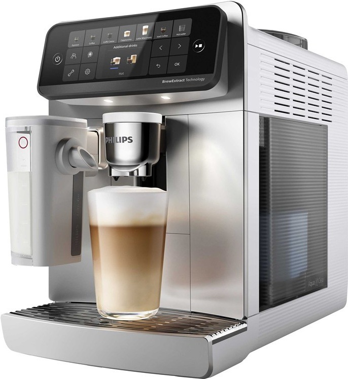 Automatický kávovar Philips Café Aromis 6000 Series LatteGo Pro, bílá barva