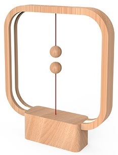 Stolní LED lampička Powercube Heng Balance Square USB - Light Wood