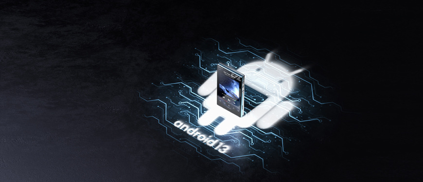 HiFi přenosný digitální přehrávač FiiO JM21 stříbrný/modrý