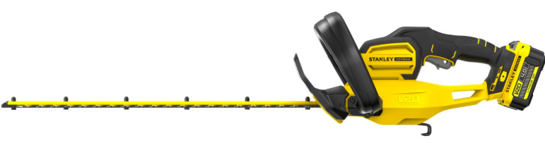 Boční pohled na nůžky Stanley FatMax SFMCHT655B-XJ se závěsným hákem