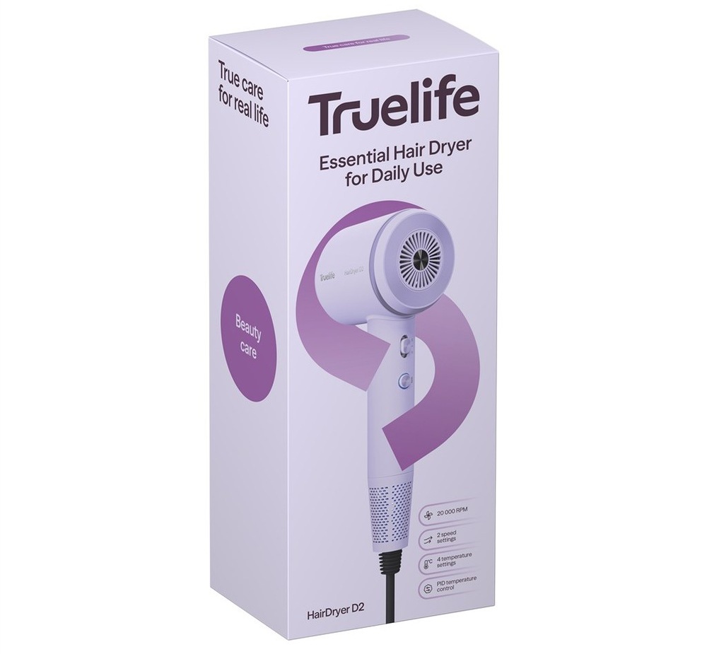Fén Truelife HairDryer D2 obsahuje ochranu proti přehřátí