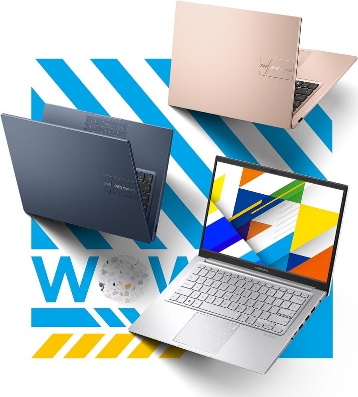 Notebooky ASUS Vivobook 14 v různých barevných provedeních