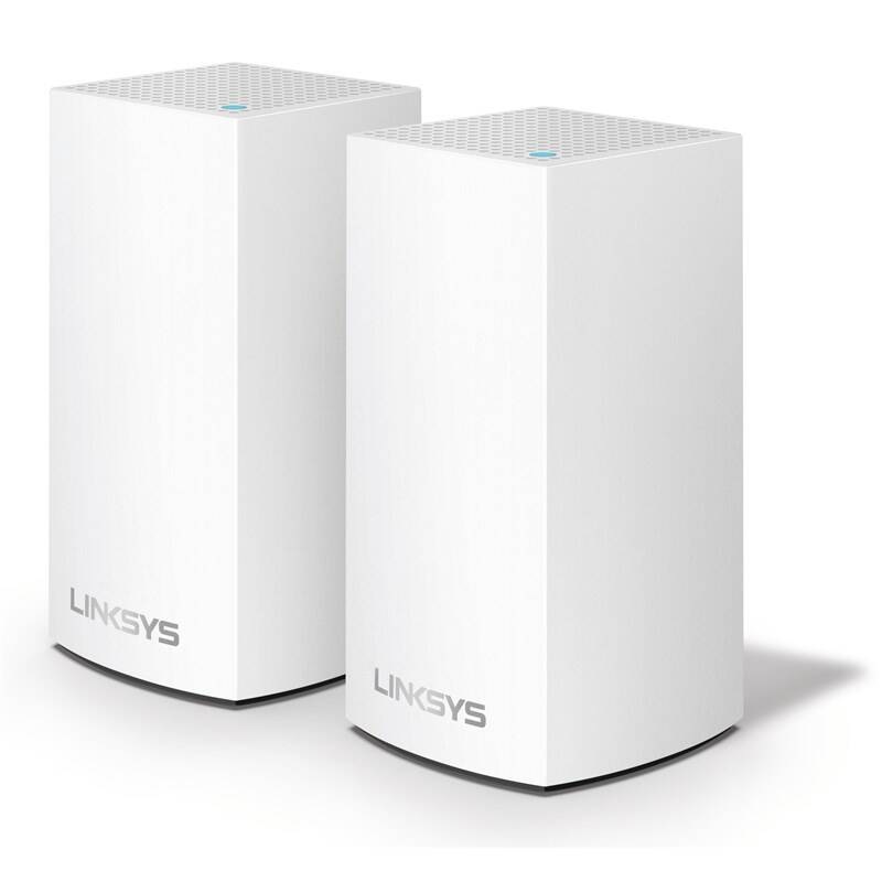Přístupový bod (AP) Linksys Velop Mesh Wi-fi System, Small Factor Dual-Band, 2-Pack bílý