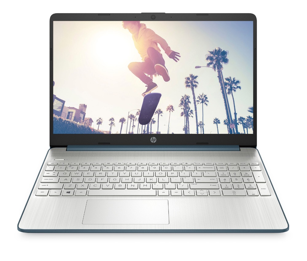 Notebook HP 15s-fq3620nc + Microsoft 365 pro jednotlivce stříbrný/modrý