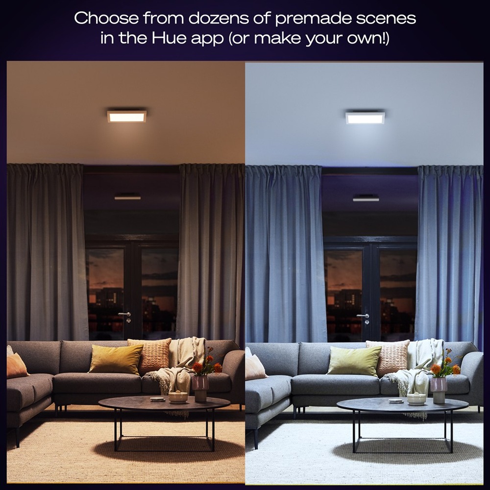 Stropní svítidlo Philips Hue Aurelle Panel S, 30 cm bílé