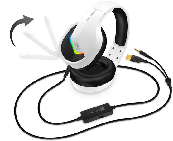 Headset Connect IT NEO bílý